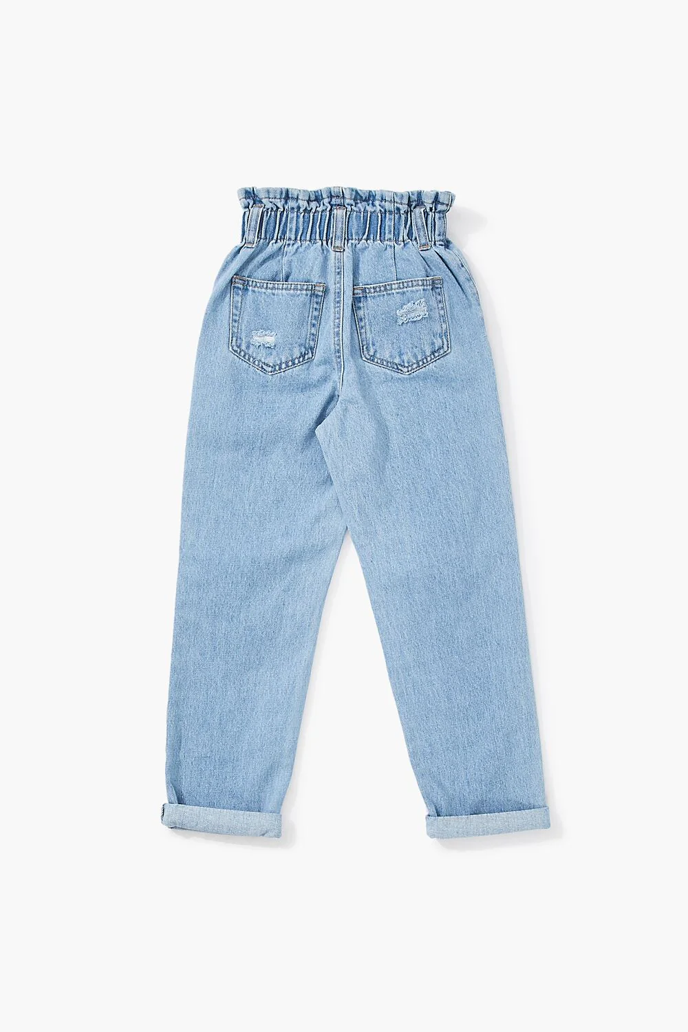 Girls Distressed Paperbag Jeans (Kids) - Image 6