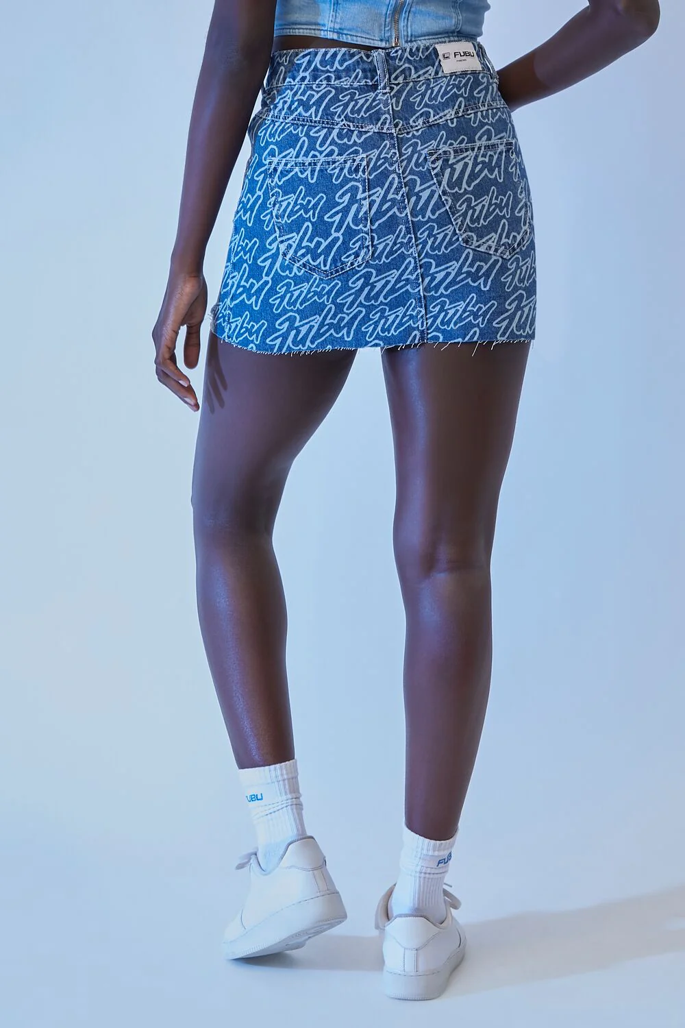 FUBU Denim Mini Skirt - Image 4