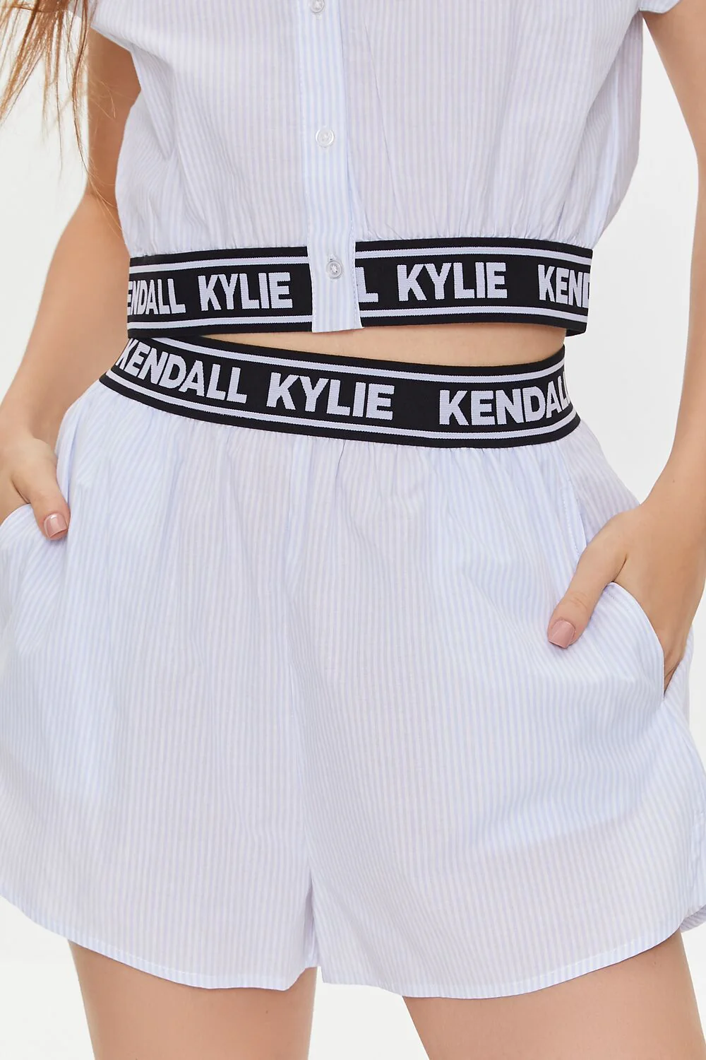 Kendall + Kylie Pinstriped Shorts - Image 6