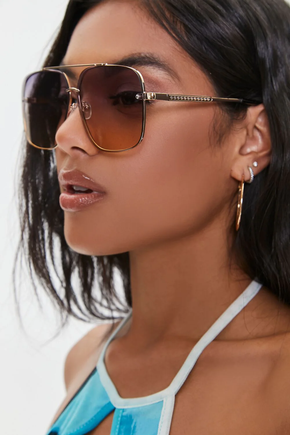 Tinted Aviator Sunglasses - Image 2