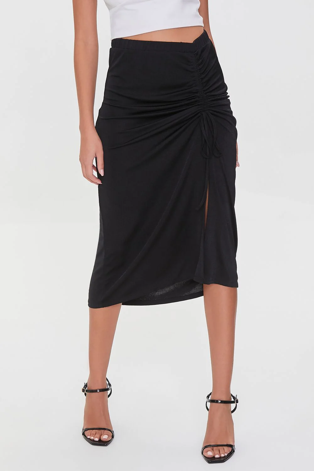 Ruched Drawstring Skirt - Image 2