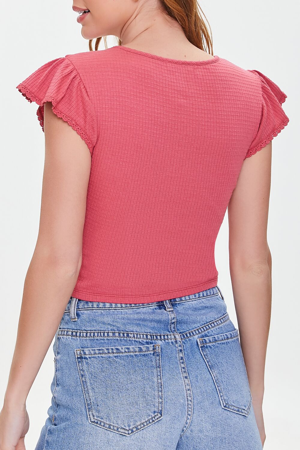 Flutter-Sleeve Crop Top - Image 7