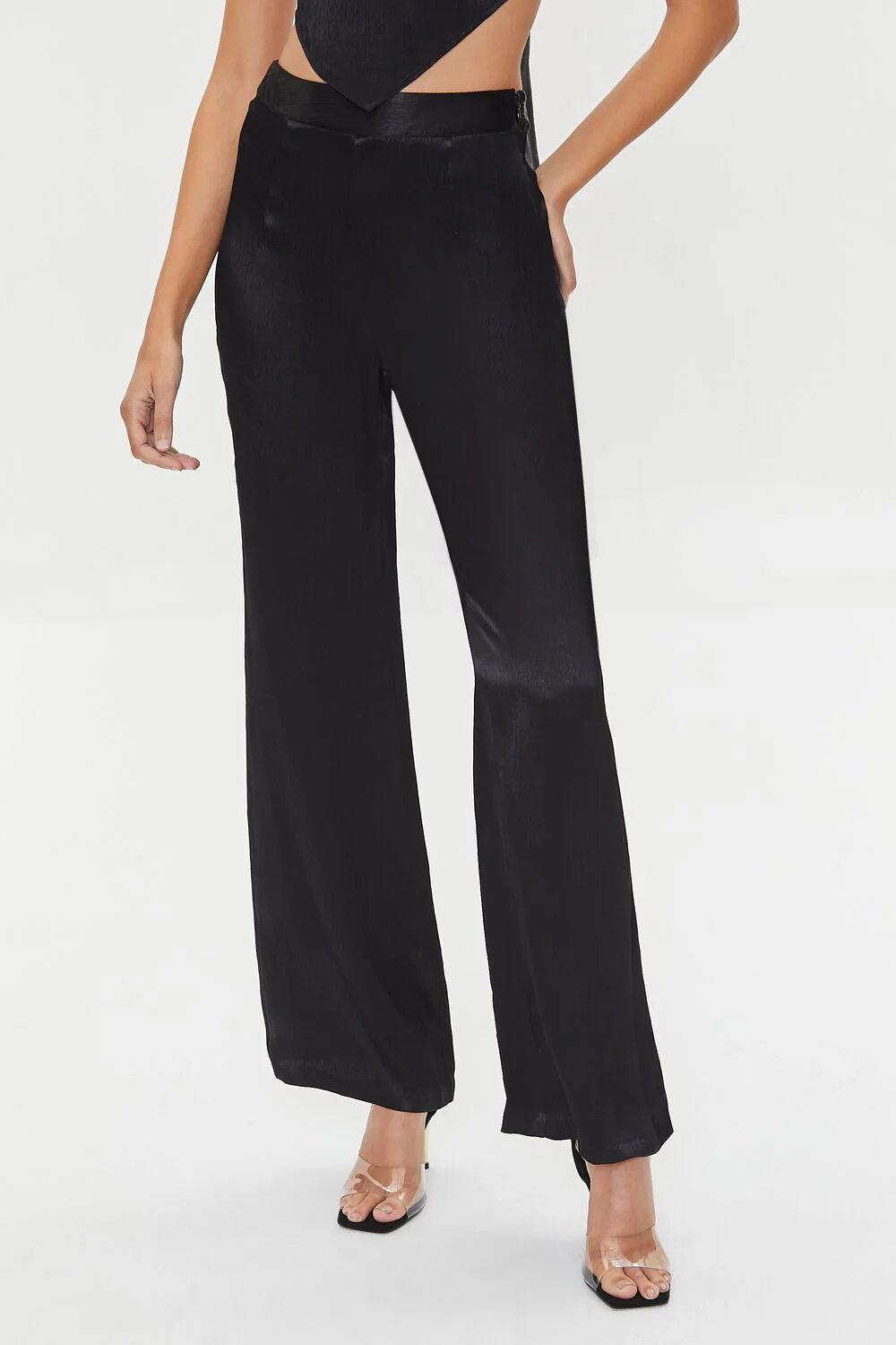 Satin Wide-Leg Pants - Image 2