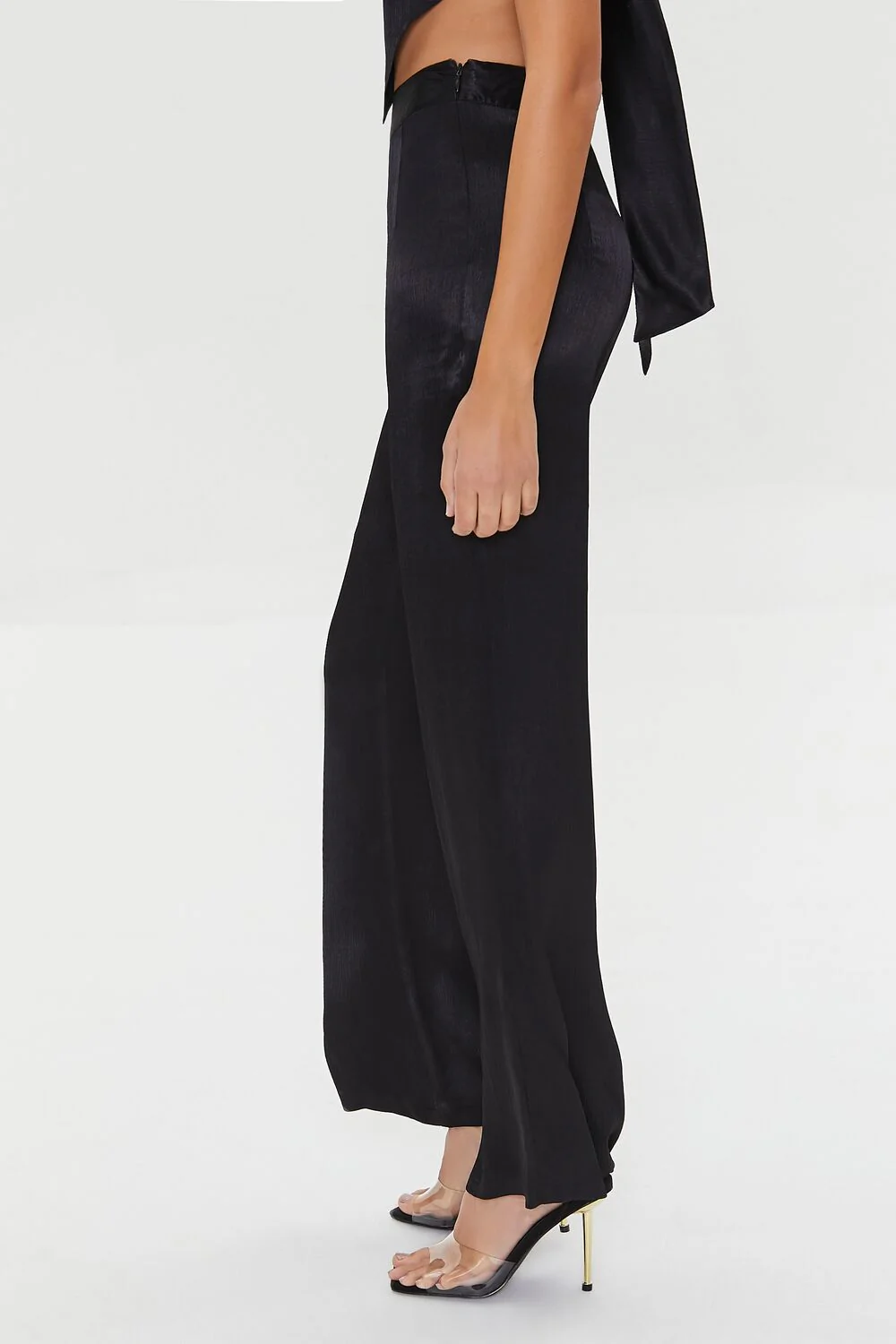 Satin Wide-Leg Pants - Image 3
