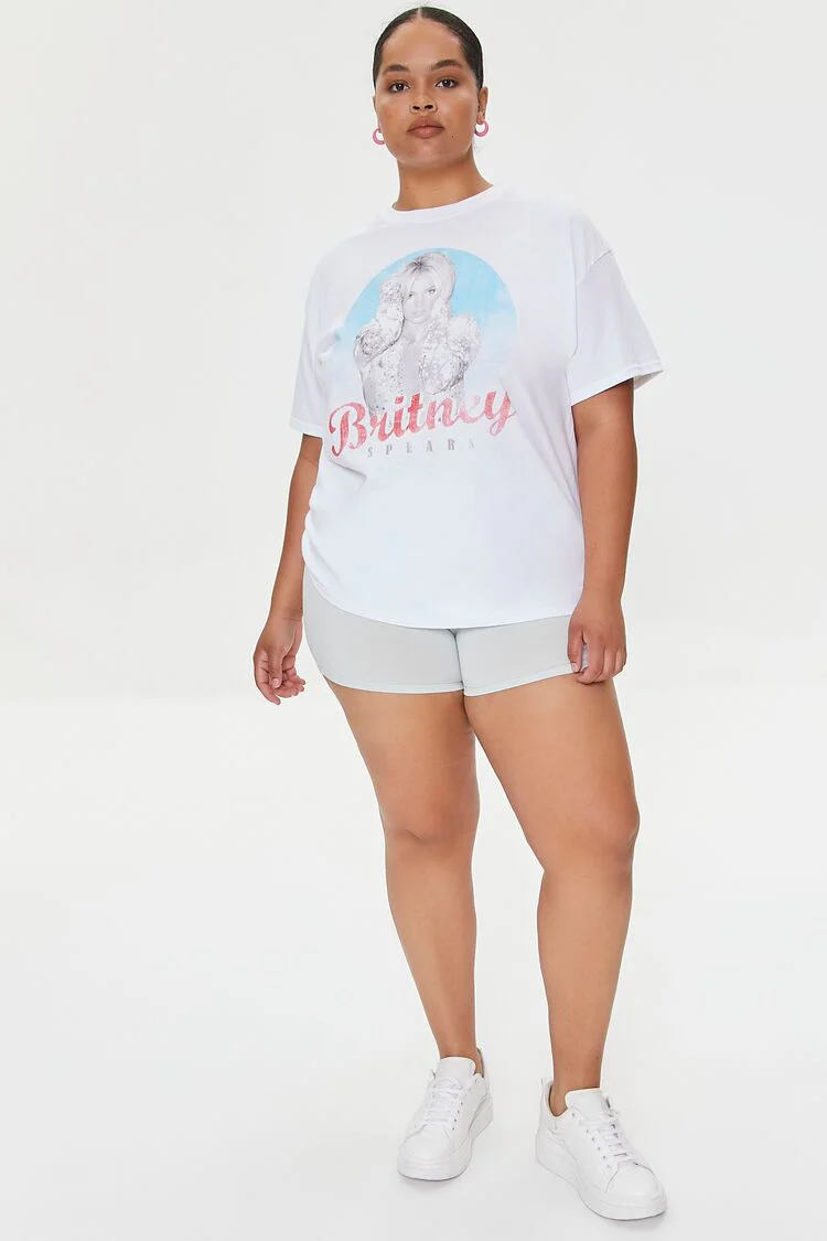 Plus Size Basic Organically Grown Cotton Hot Shorts - Image 5