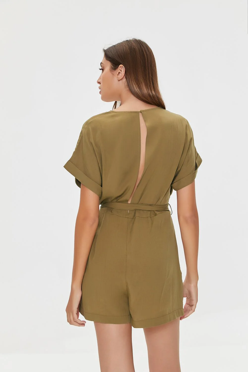 Belted Dolman-Sleeve Romper - Image 3