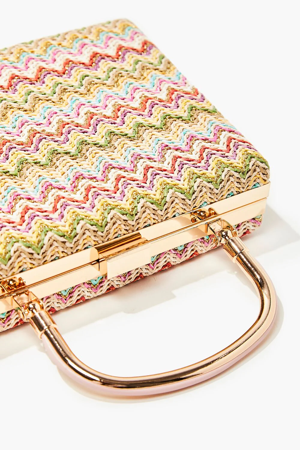 Chevron Basketwoven Clutch - Image 3