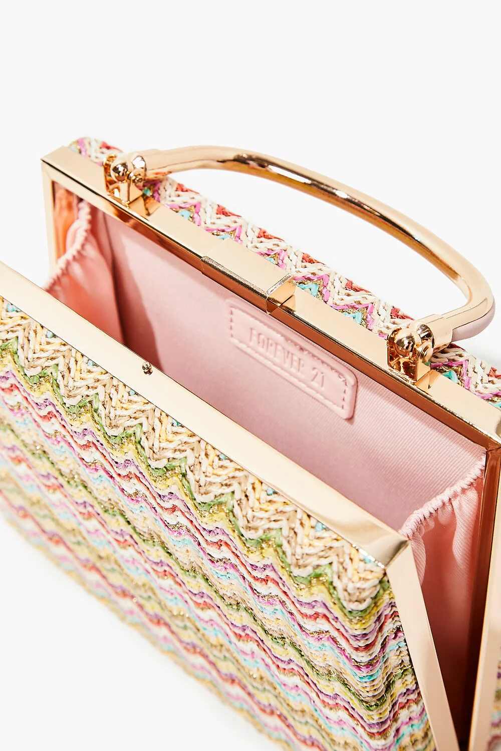 Chevron Basketwoven Clutch - Image 4