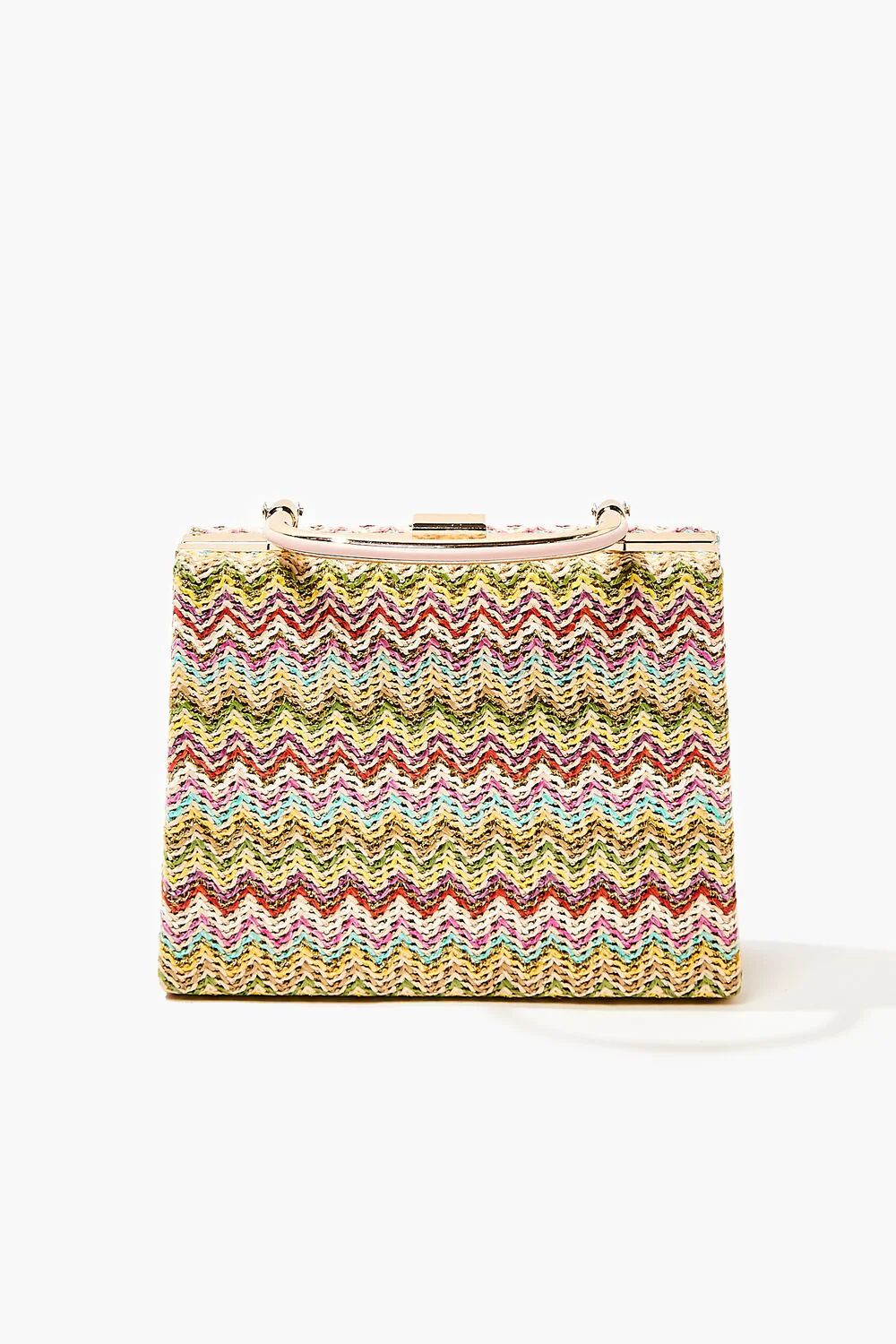 Chevron Basketwoven Clutch - Image 5