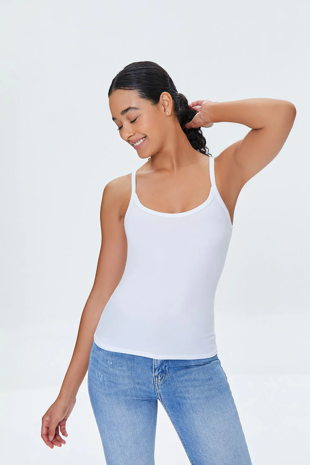 Basic Cotton Thick-Strap Cami - Image 5
