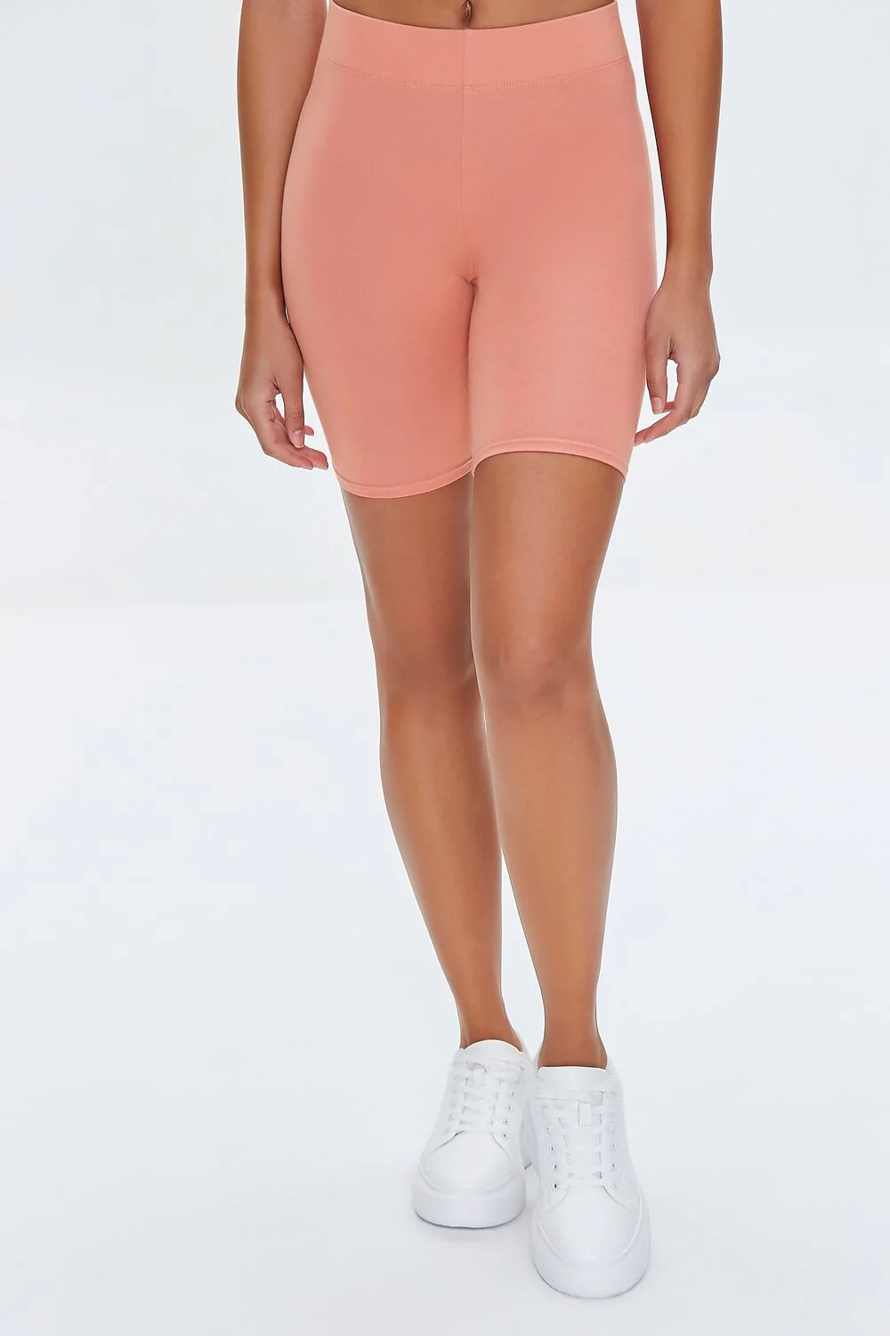 Basic Cotton Biker Shorts - Image 2