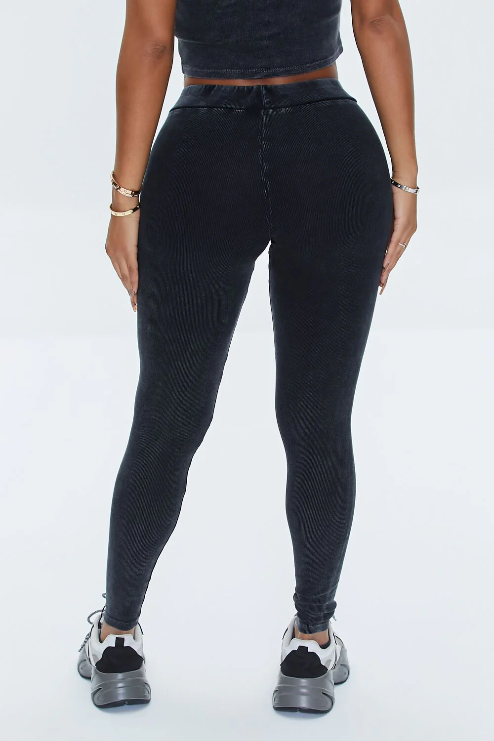 Ribbed High-Rise Leggings - Image 4
