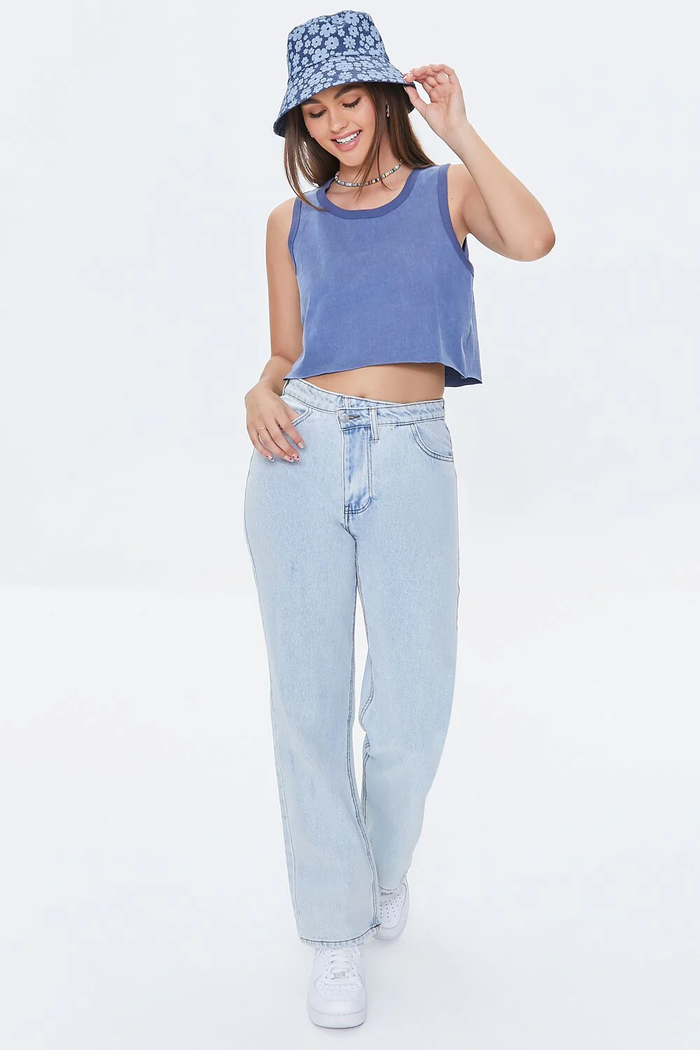 Mineral Wash Cropped Tank Top - Image 8