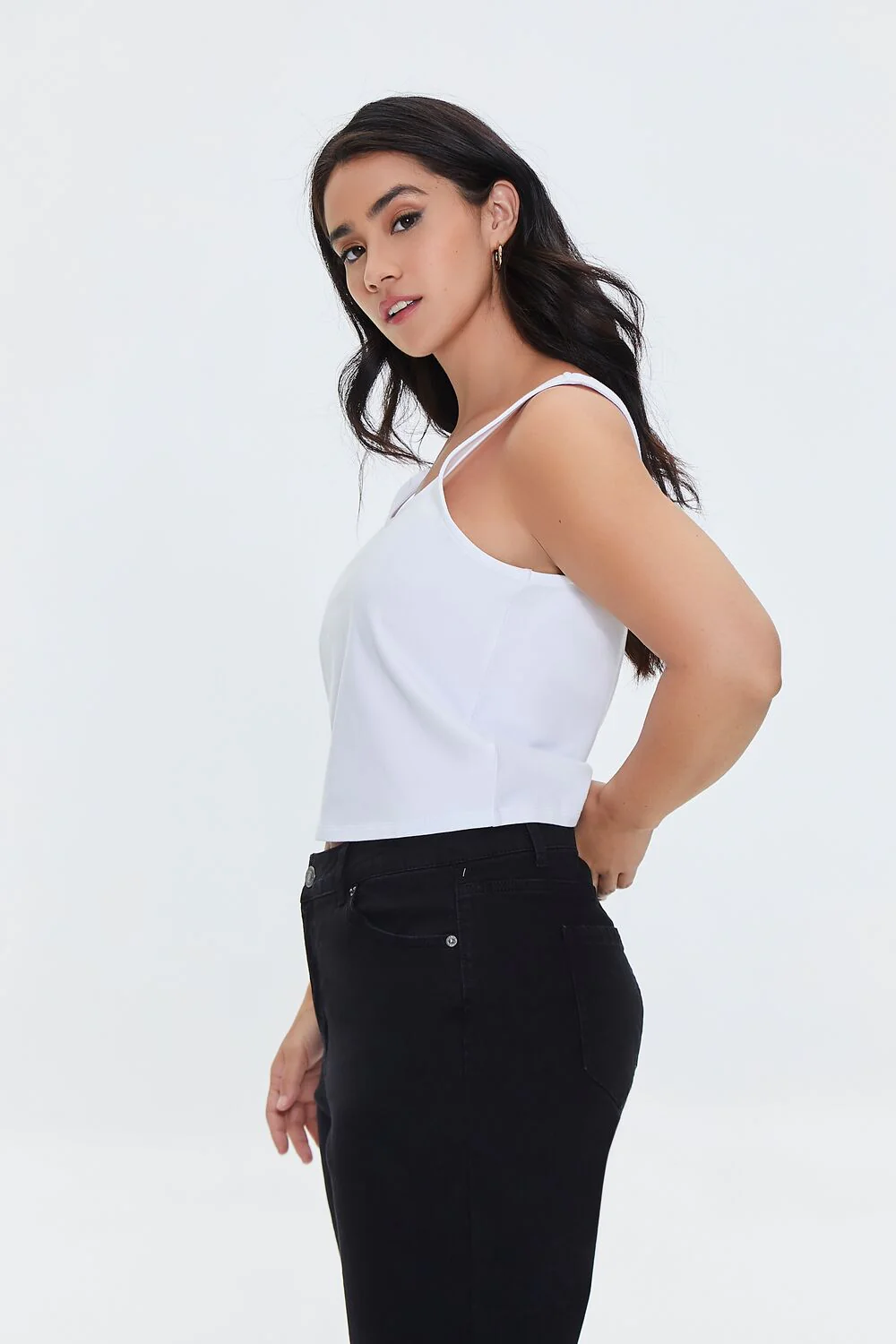 Plus Size Cropped Tank Top - Image 2