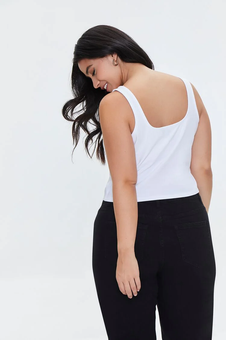 Plus Size Cropped Tank Top - Image 3