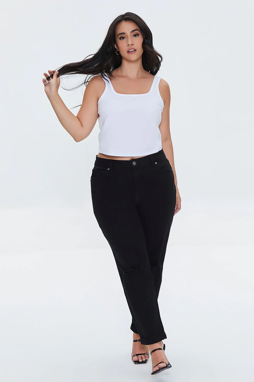 Plus Size Cropped Tank Top - Image 4