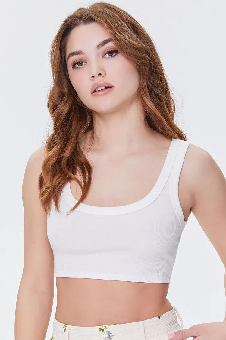 Ribbed Knit Crop Top - Image 6