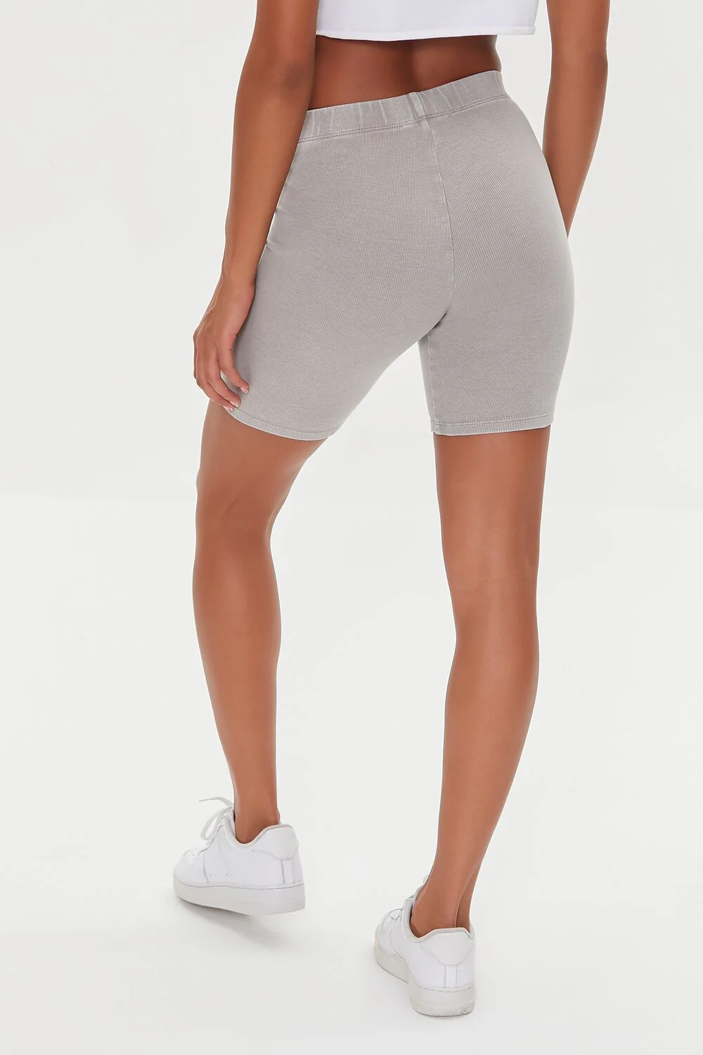 Ribbed High-Rise Biker Shorts - Image 9