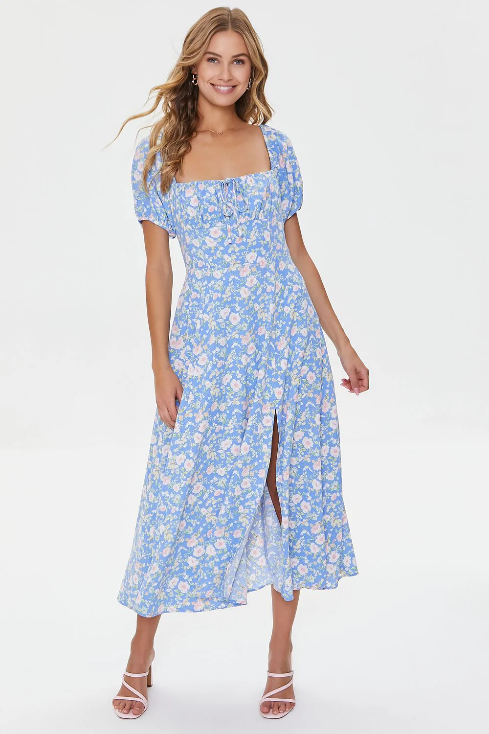 Floral Print Midi Dress - Image 6