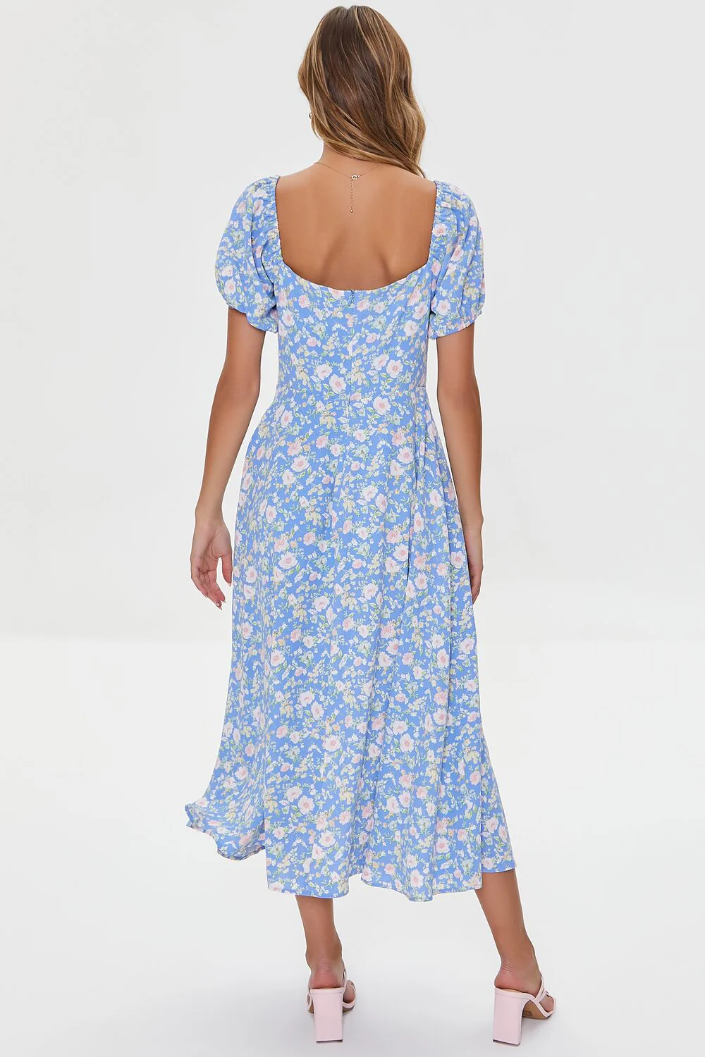Floral Print Midi Dress - Image 8
