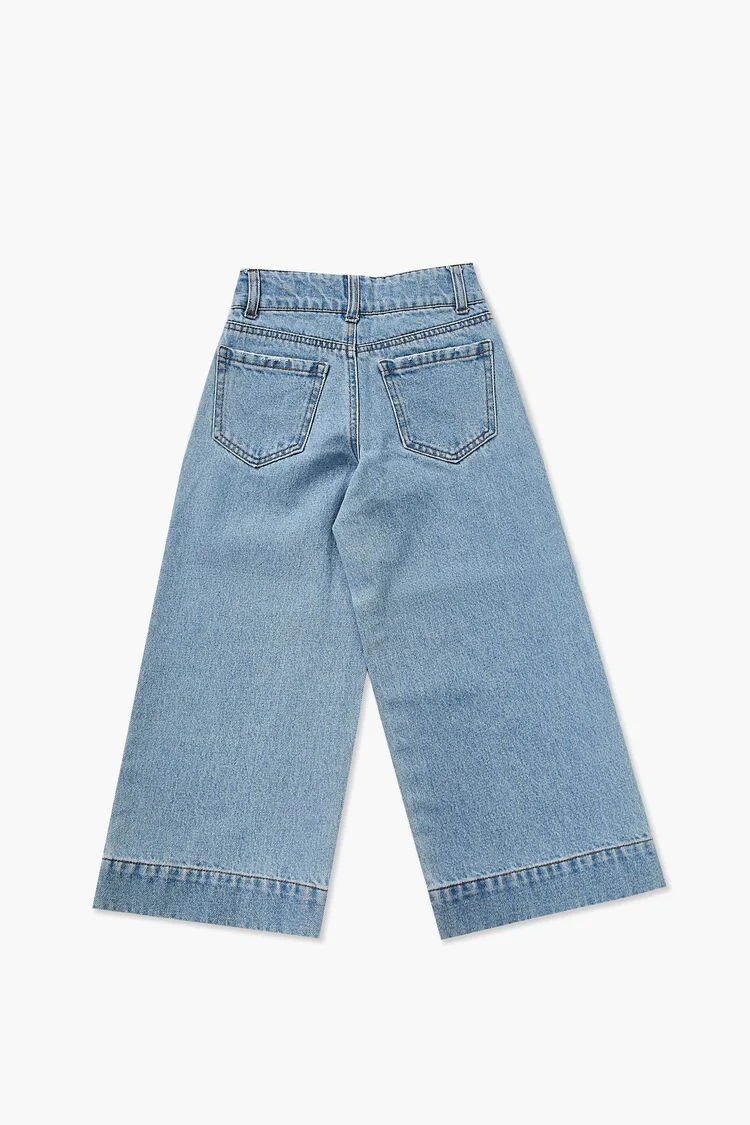Girls Wide-Leg Jeans (Kids) - Image 2