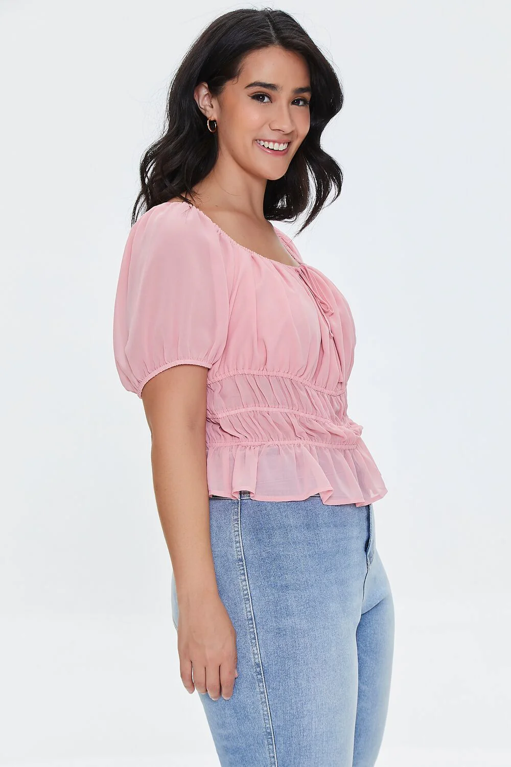 Plus Size Flounce-Hem Top - Image 2