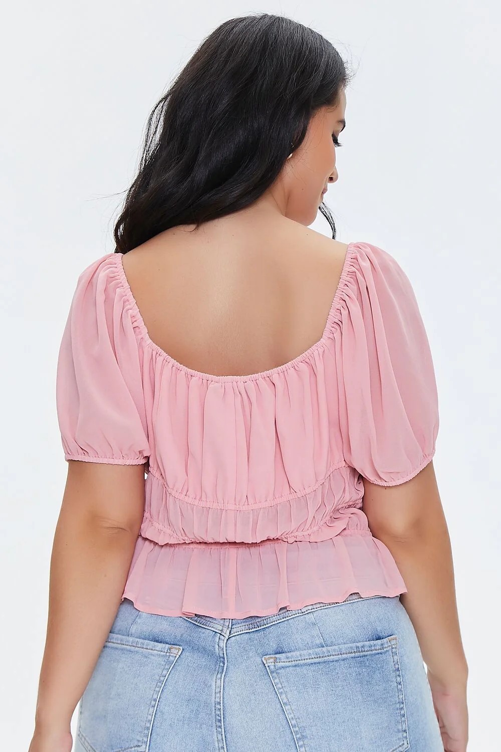 Plus Size Flounce-Hem Top - Image 3