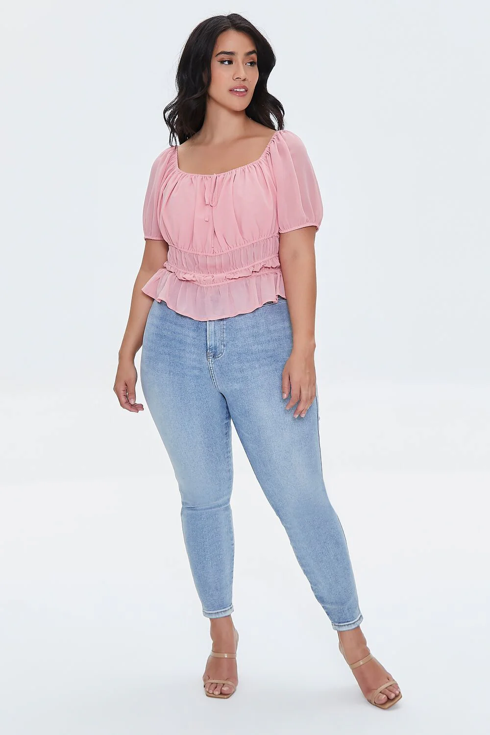 Plus Size Flounce-Hem Top - Image 4