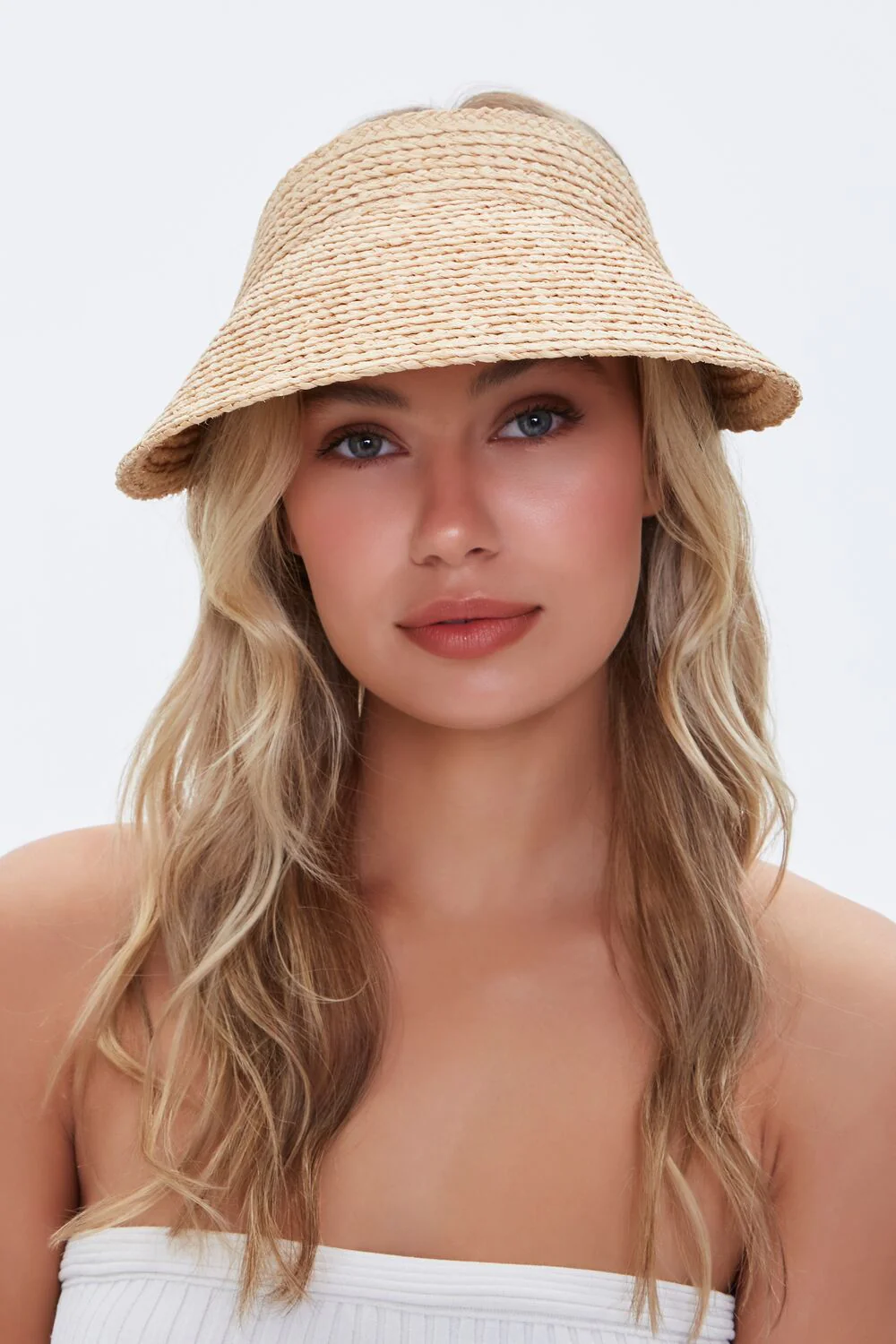 Basketwoven Straw Visor - Image 2