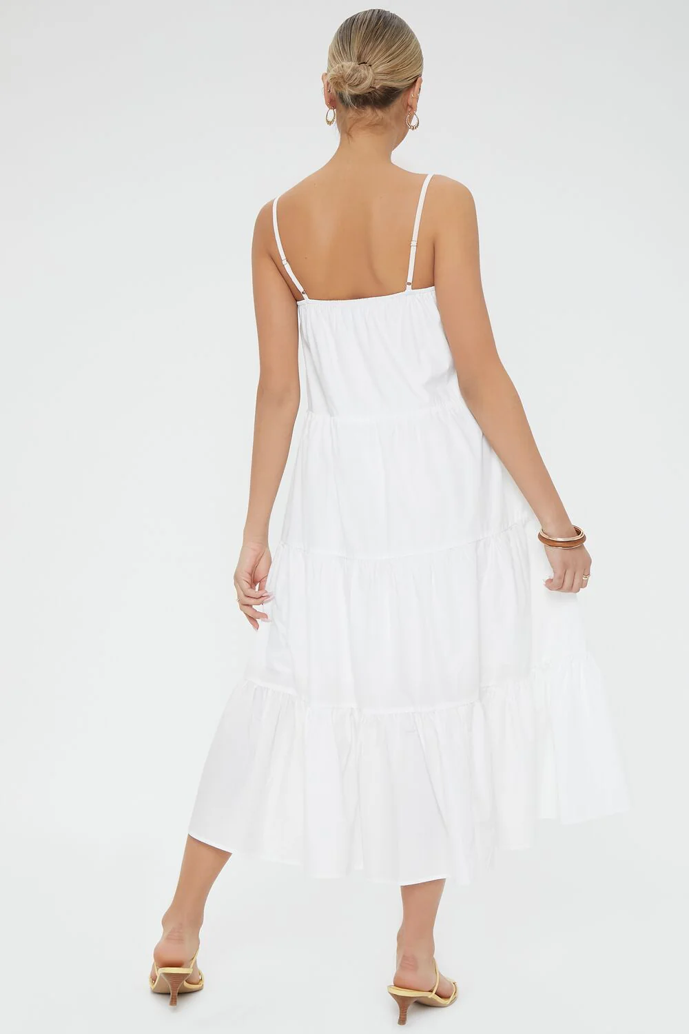 Tiered Flounce Midi Cami Dress - Image 3