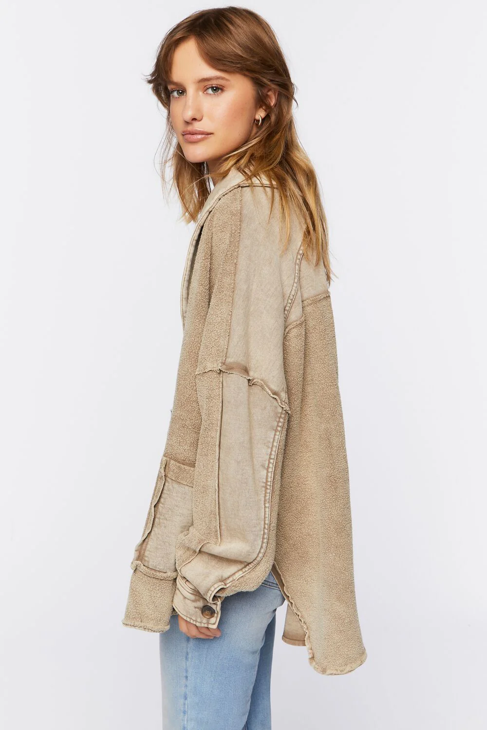 French Terry High-Low Jacket - Image 2