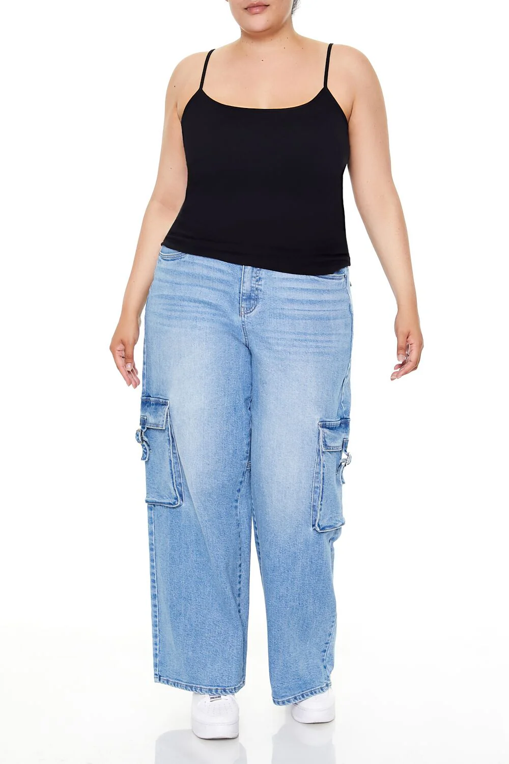 Plus Size Cotton-Blend Basic Cami - Image 2