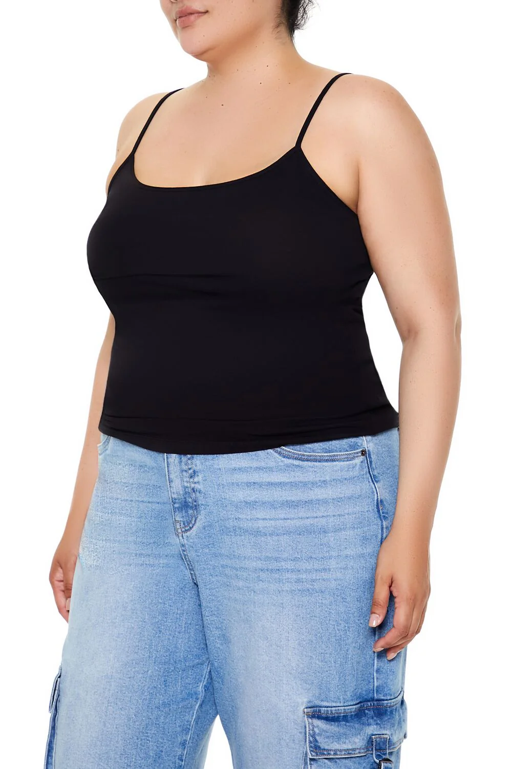 Plus Size Cotton-Blend Basic Cami - Image 4