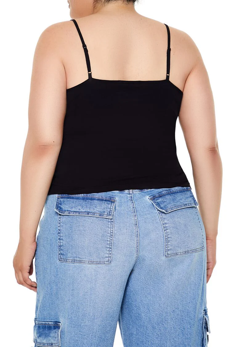Plus Size Cotton-Blend Basic Cami - Image 5