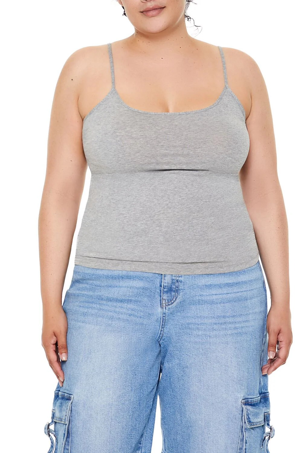 Plus Size Cotton-Blend Basic Cami - Image 6