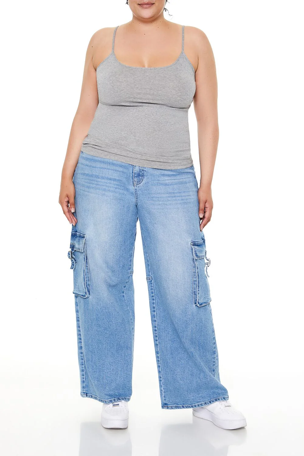 Plus Size Cotton-Blend Basic Cami - Image 7