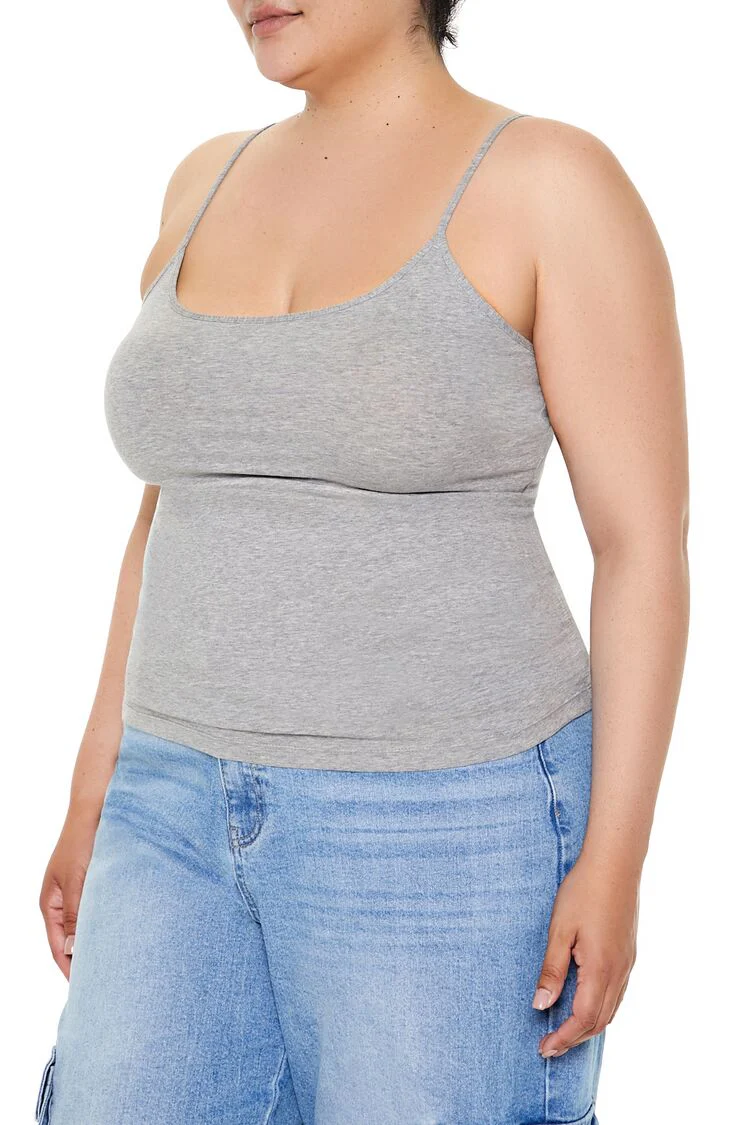 Plus Size Cotton-Blend Basic Cami - Image 9