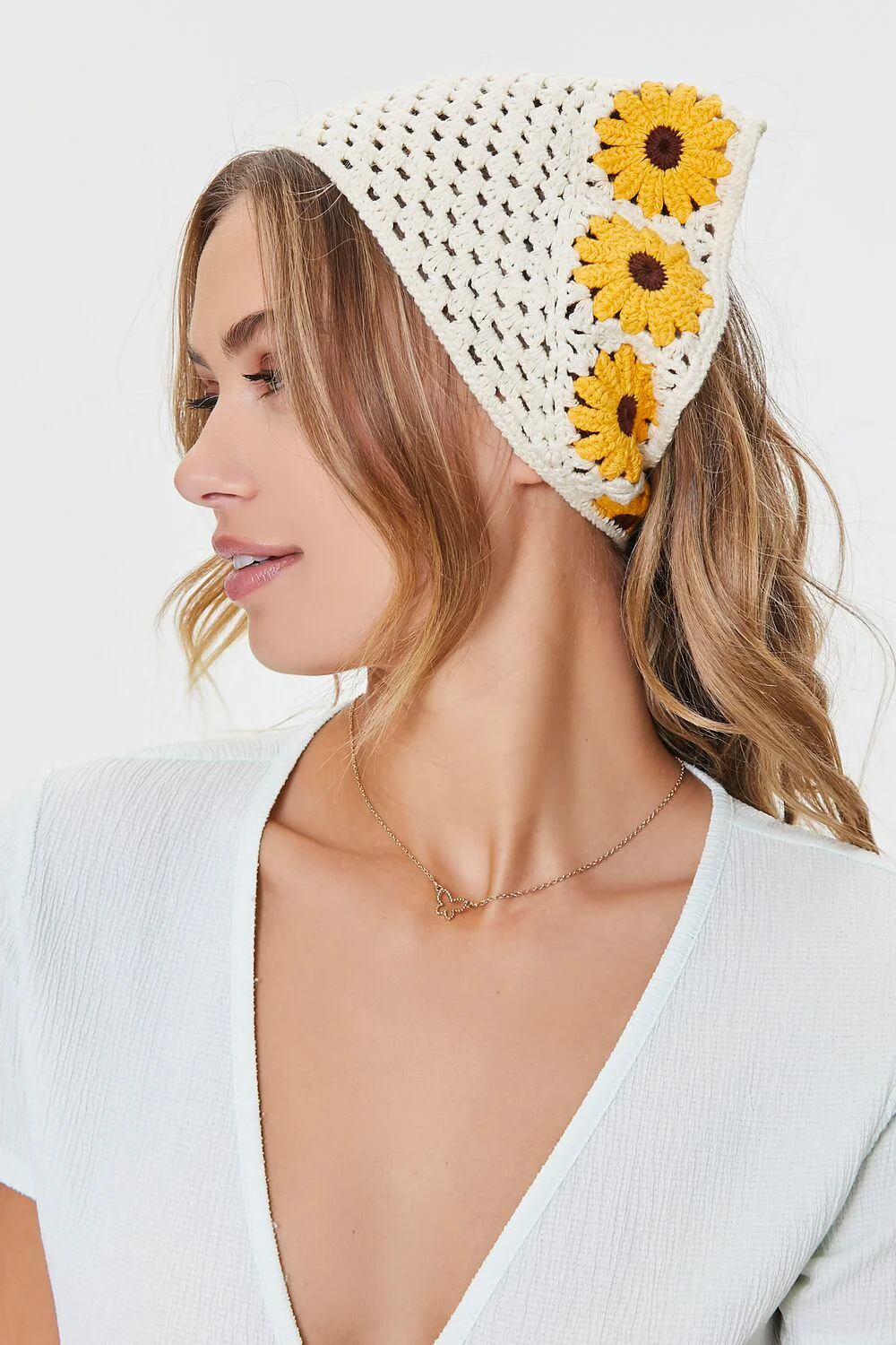 Floral Crochet Headwrap - Image 4