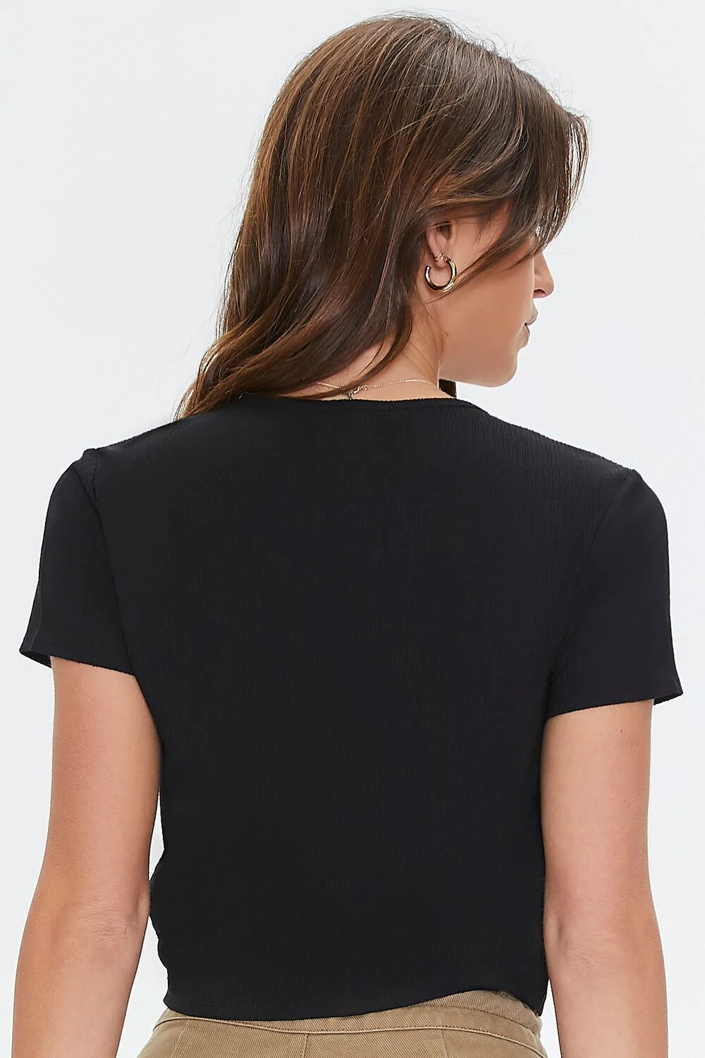 Tie-Front Crop Top - Image 3