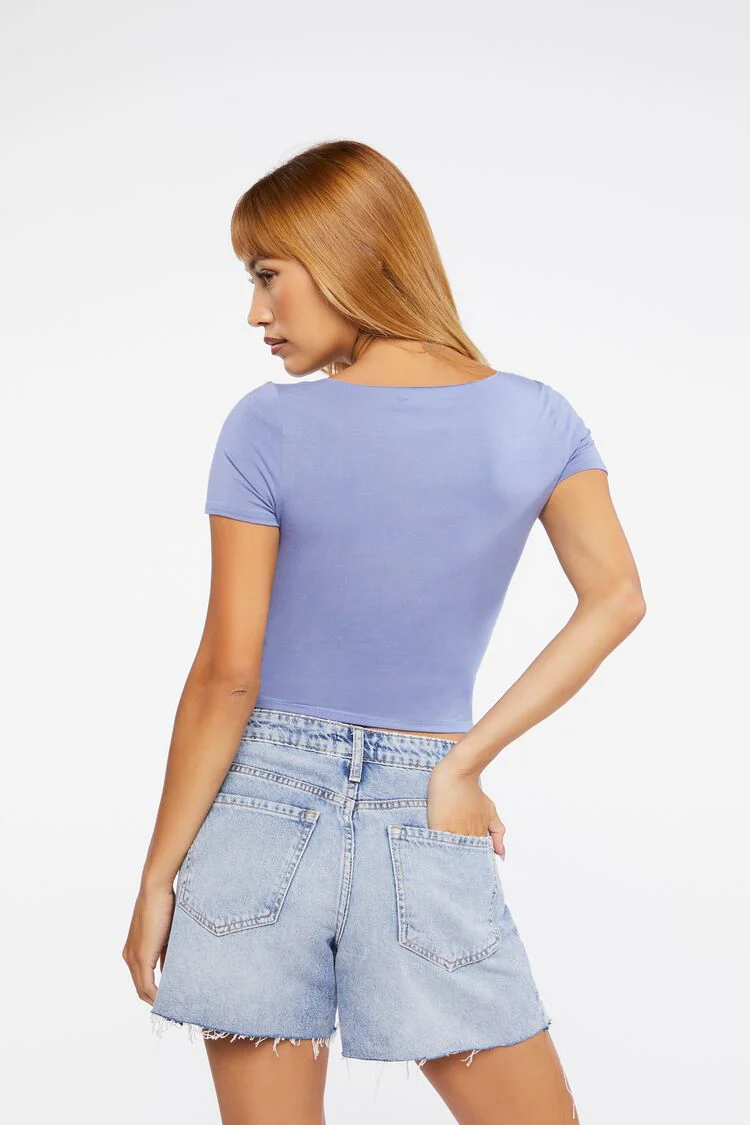 Cutout Button-Loop Tee - Image 24