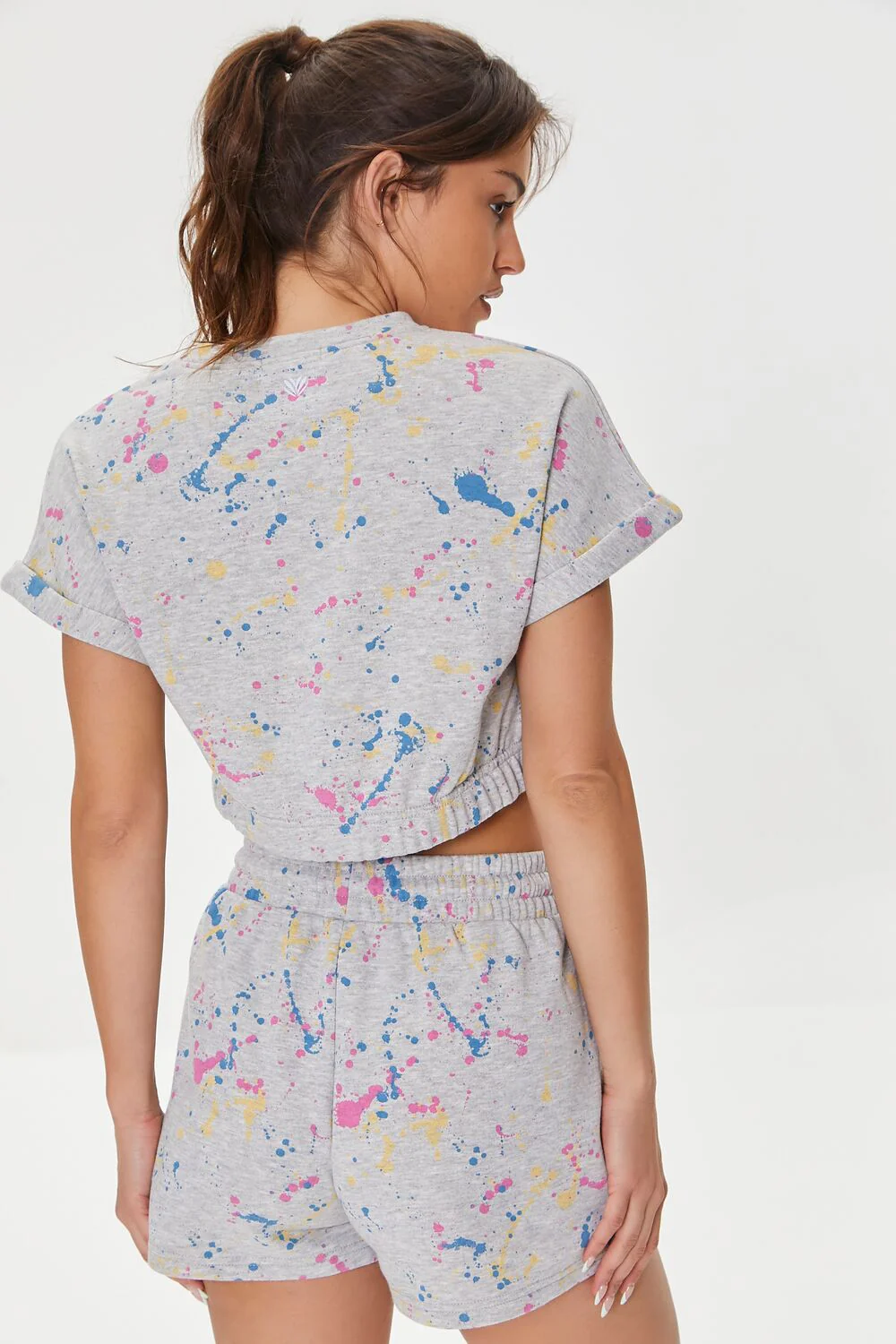 Active Paint Splattered Crop Top - Image 3