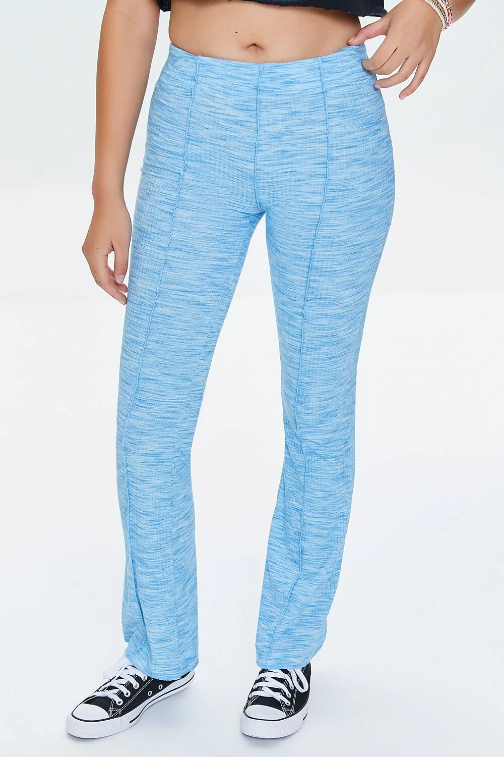Ribbed Knit Space-Dye Pants - Image 2