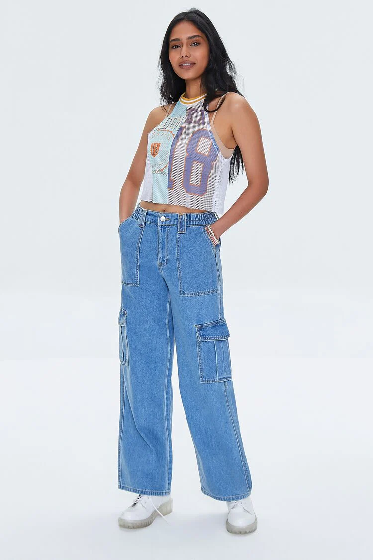 Reworked Boston Graphic Crop Top - Image 4