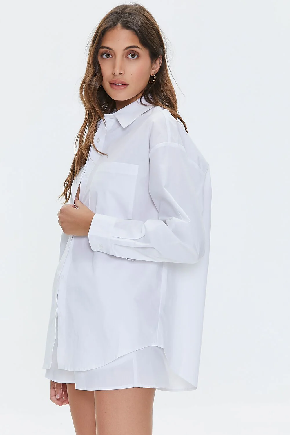 Poplin Drop-Sleeve Shirt - Image 2