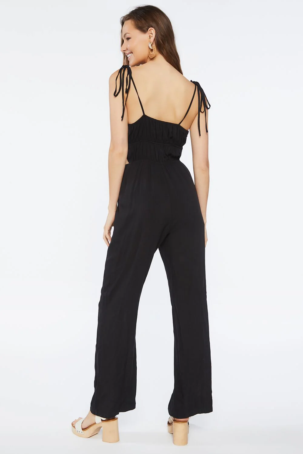Ruched Tie-Strap Jumpsuit - Image 3