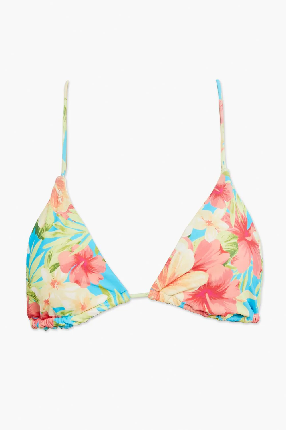 Tropical Floral Print Bikini Top - Image 4