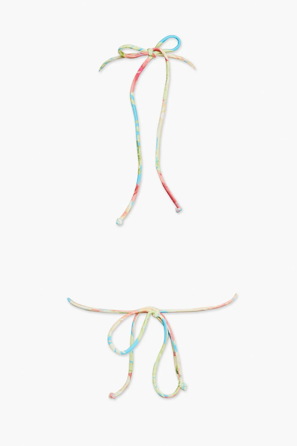 Tropical Floral Print Bikini Top - Image 5