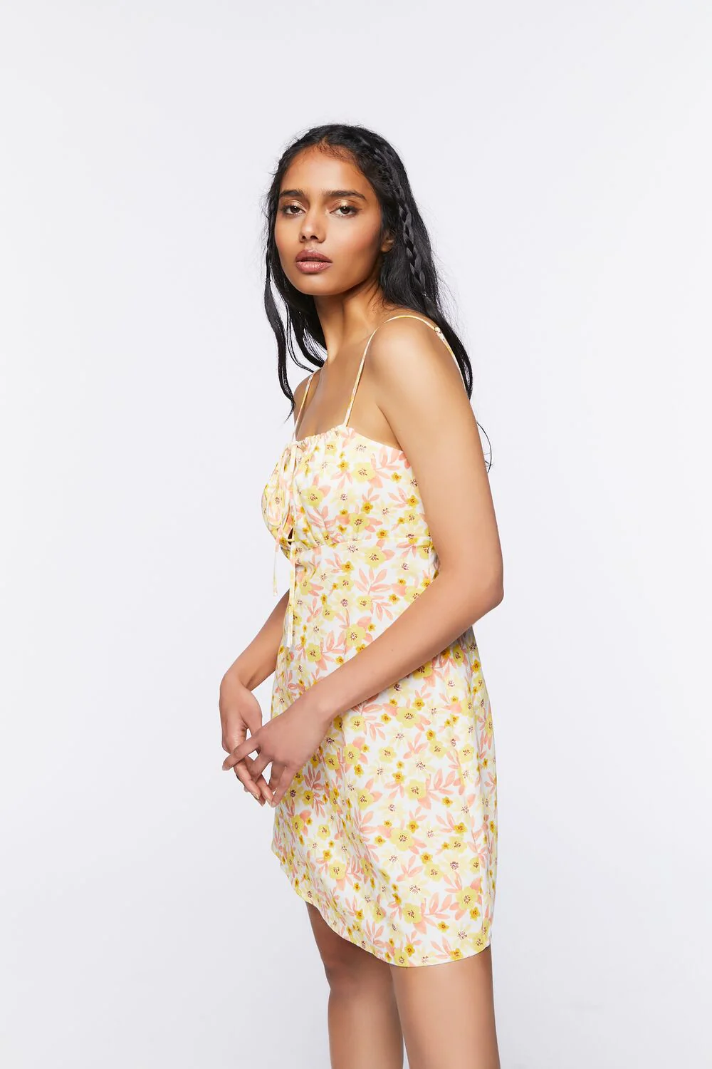 Floral Print Cami Mini Dress - Image 2