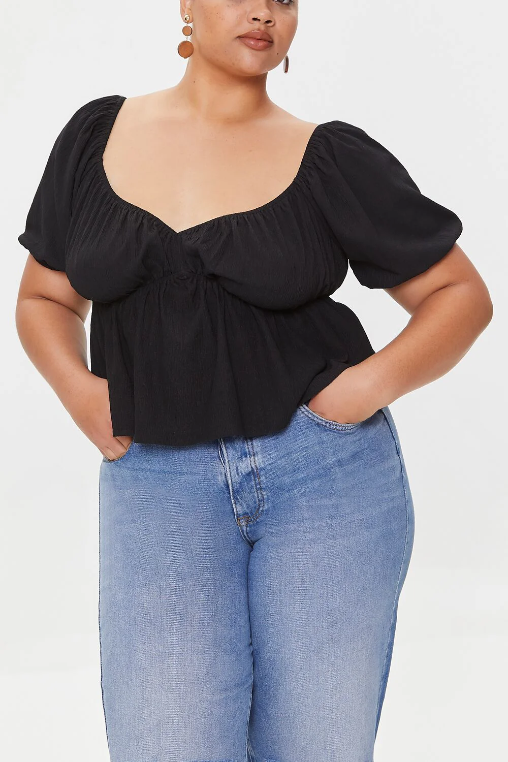 Plus Size Flounce-Hem Top - Image 10
