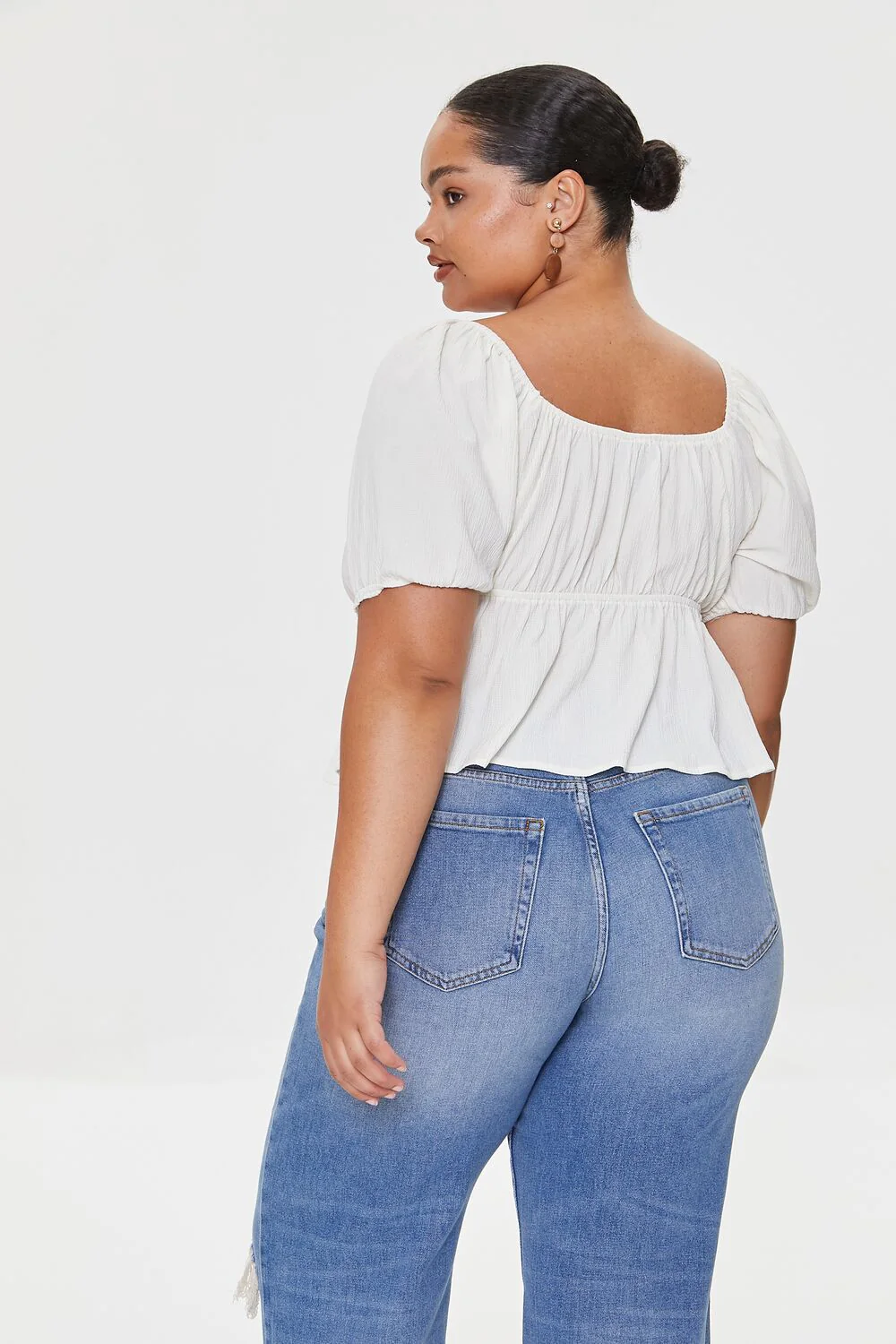 Plus Size Flounce-Hem Top - Image 3